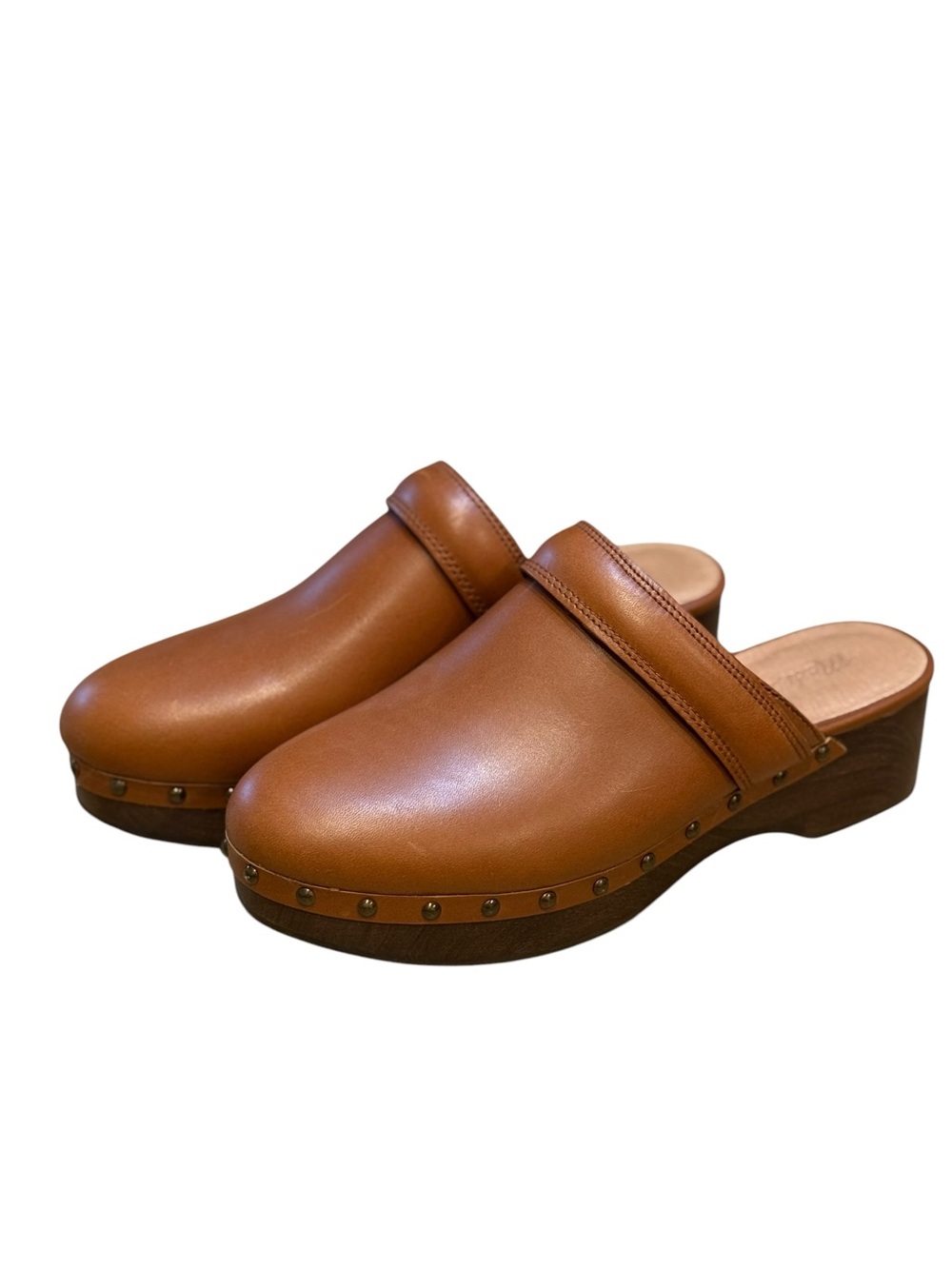 Madewell Leather Clogs – English Saddle (Size 7) - Picture 5 of 9